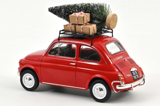 Fiat 500 L 1968 Rot Weihnachten | Norev | 1:18