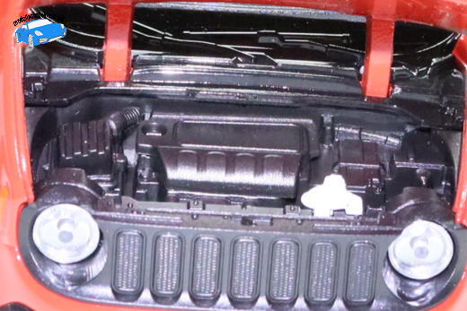 Jeep Renegade Trailhawk 2016 orange / schwarz | Welly | 1:24