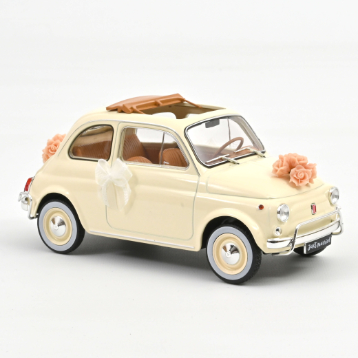 Fiat 500 L 1968 Elfenbein Hochzeit | Norev | 1:18