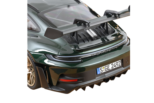 Porsche 911 GT3 RS 2022 Jetgrün metallic und Schwarz | Norev | 1:12