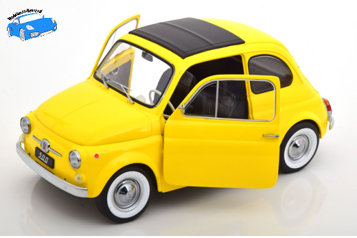 Fiat 500 1968 gelb | KK-Scale | 1:12