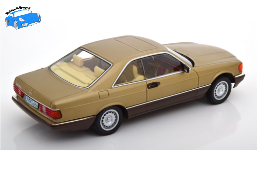 Mercedes 500 SEC C126 1987 goldmetallic | KK-Scale | 1:18