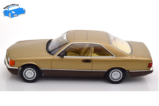 Mercedes 500 SEC C126 1987 goldmetallic | KK-Scale | 1:18