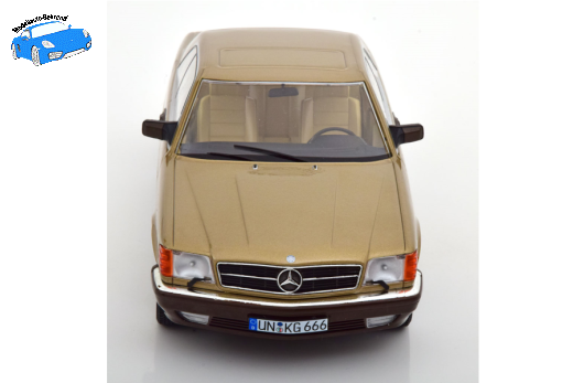 Mercedes 500 SEC C126 1987 goldmetallic | KK-Scale | 1:18