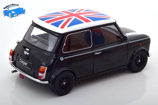Mini Cooper LHD schwarz/weiß/Union Jack | KK-Scale | 1:12