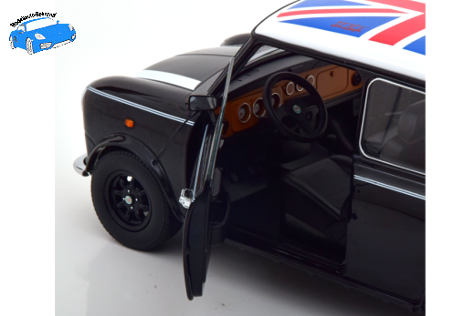 Mini Cooper LHD schwarz/weiß/Union Jack | KK-Scale | 1:12