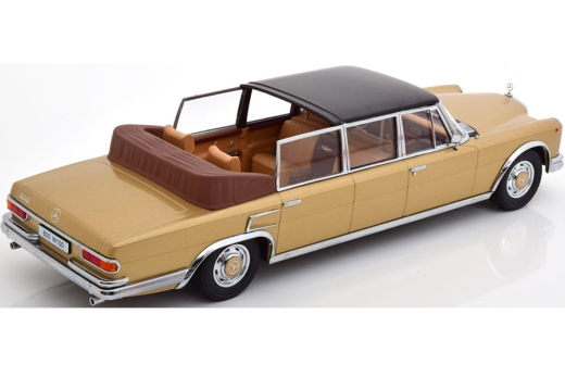 Mercedes 600 W100 Landaulet 1964 goldmetallic/schwarz | KK-Scale | 1:18