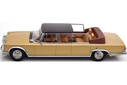 Mercedes 600 W100 Landaulet 1964 goldmetallic/schwarz | KK-Scale | 1:18