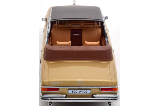 Mercedes 600 W100 Landaulet 1964 goldmetallic/schwarz | KK-Scale | 1:18
