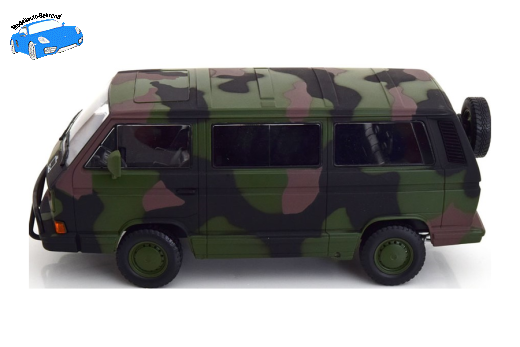 VW T3 Bus Syncro Bundeswehr 1987 camouflage | KK-Scale | 1:18