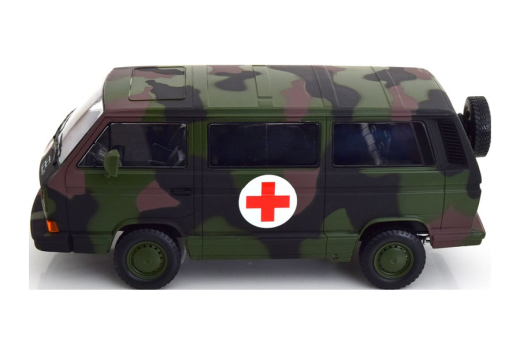 VW T3 Bus Syncro Bundeswehr Ambulanz 1987 camouflage | KK-Scale | 1:18