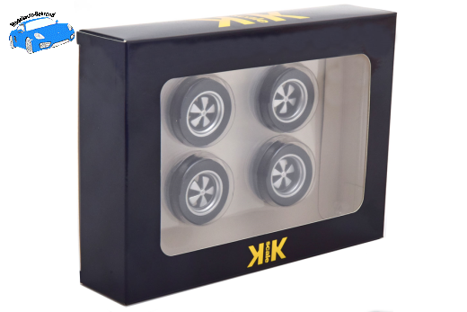 Porsche 911 Fuchsfelgen silber mit Reifen | KK-Scale | 1:18