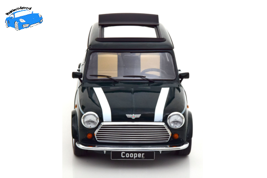Mini Cooper Sunroof LHD 1997 dunkelgrün / weiß | KK-Scale | 1:12