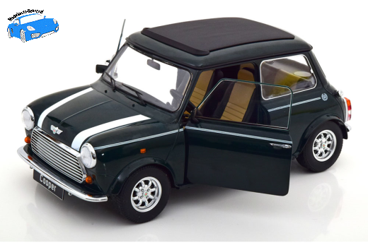 Mini Cooper Sunroof LHD 1997 dunkelgrün / weiß | KK-Scale | 1:12