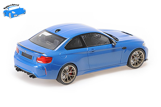 BMW M2 CS 2020 blaumetallic/gold wheels | Minichamps | 1:18