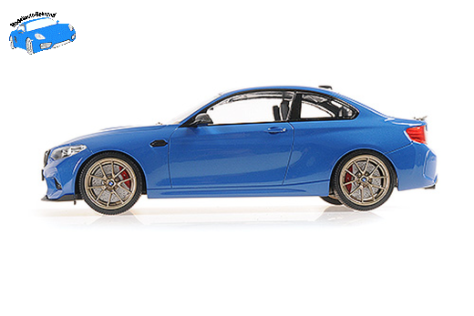 BMW M2 CS 2020 blaumetallic/gold wheels | Minichamps | 1:18