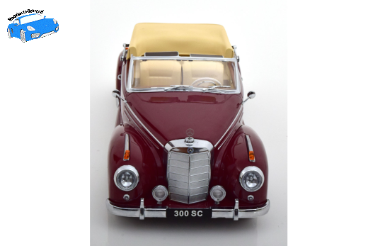 Mercedes 300 SC W188 Cabrio 1957 dunkelrot | KK-Scale | 1:18