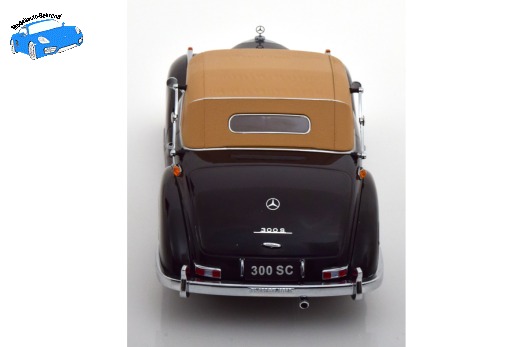 Mercedes 300 SC W188 Cabrio Softtop 1957 schwarz | KK-Scale | 1:18