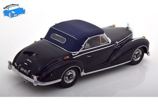 Mercedes 300 SC W188 Cabrio Softtop 1957 dunkelblau | KK-Scale | 1:18