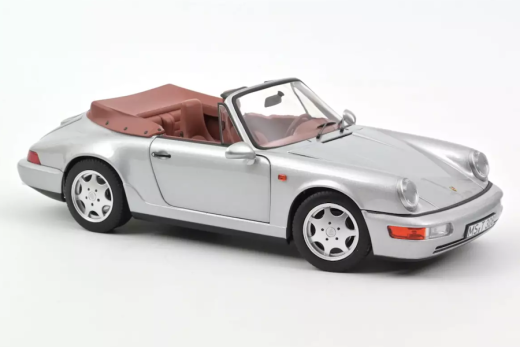 Porsche 911 Carrera 2 Cabrio 1990 silber | Norev | 1:18