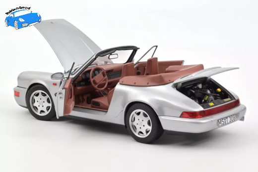 Porsche 911 Carrera 2 Cabrio 1990 silber | Norev | 1:18