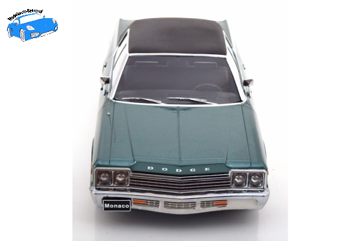 Dodge Monaco Vinyl Dach 1974 grünmetallic/schwarz | KK-Scale | 1:18