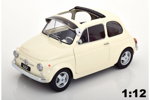 Fiat 500 F Custom 1968 creme | KK-Scale | 1:12