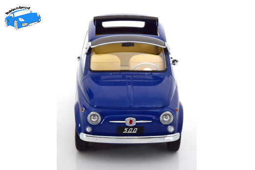 Fiat 500 F Custom 1968 dunkelblau | KK-Scale | 1:12