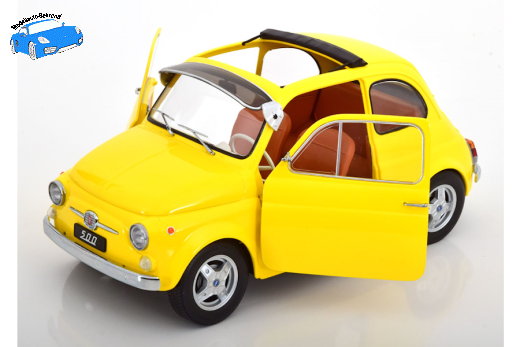 Fiat 500 F Custom 1968 gelb | KK-Scale | 1:12