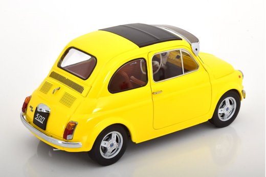 Fiat 500 F Custom 1968 gelb | KK-Scale | 1:12