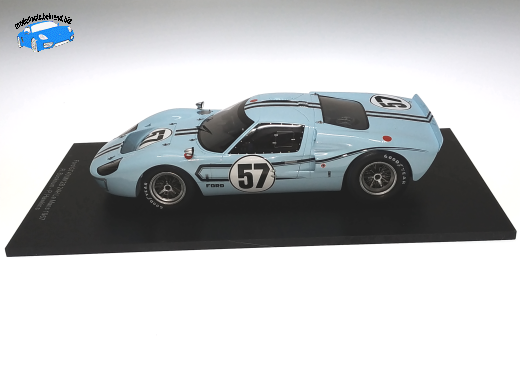 FORD GT40 MK II B 24H LE MANS 1967 BUCKNUM / HAWKINS # 57 Spark 1:18