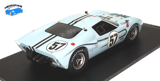 FORD GT40 MK II B 24H LE MANS 1967 BUCKNUM / HAWKINS # 57 Spark 1:18
