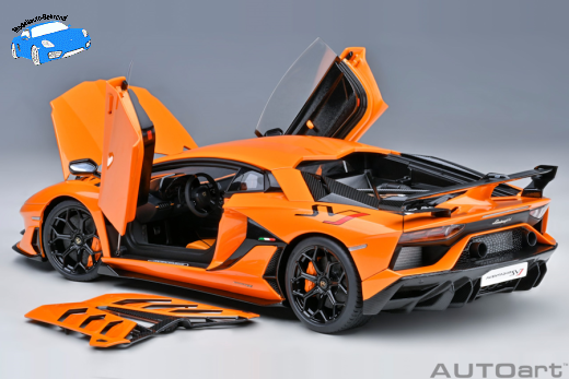 Lamborghini Aventador SVJ 2018 arancio atlas | Autoart | 1:18