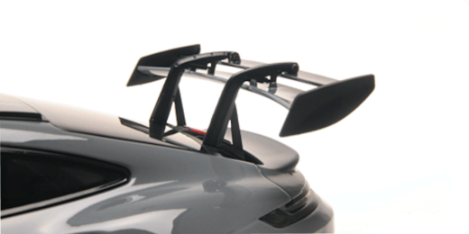 Porsche 911 (992) GT3 RS 2024 grey W/Weissach Package W black Wheels | Minichamps | 1:18
