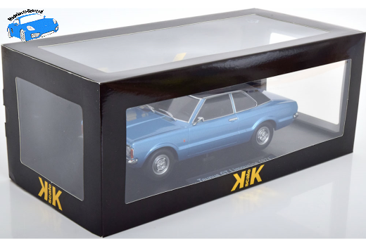 Ford Taunus GT Limousine mit Vinyldach 1971 blaumetallic/mattschwarz | KK-Scale | 1:18