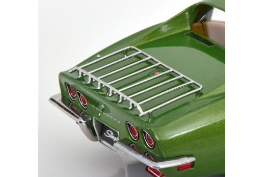 Chevrolet Corvette C3 mit Sidepipes 1972 hellgrün-metallic | KK-Scale | 1:18