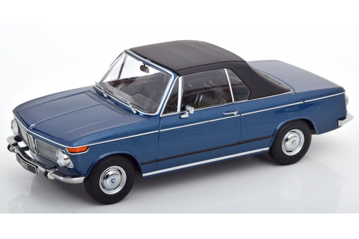BMW 2002 Cabrio 1968 dunkelblau-metallic | KK-Scale | 1:18