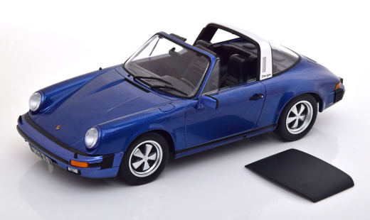 Porsche 911 Carrera 3.0 Targa 1977 blaumetallic KK-Scale 1:18