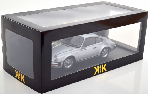 Porsche 911 Carrera 3.2 Coupe 250.000. 911er 1988 silbergrau KK-Scale 1:18