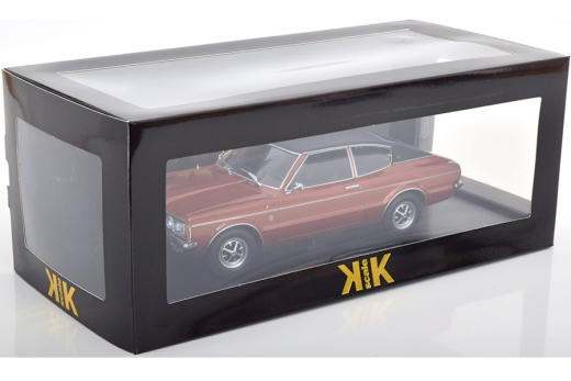 Ford Taunus GXL Coupe mit Vinyldach 1971 braunmetallic/schwarz | KK-Scale | 1:18