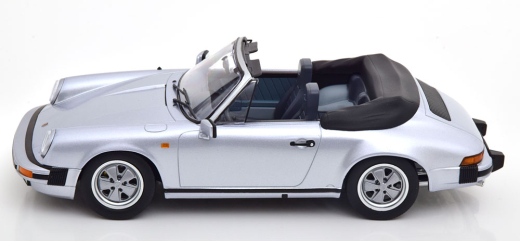 Porsche 911 Carrera 3.2 Cabriolet 250.000. 911er 1988 silbergrau KK-Scale 1:18