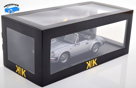 Porsche 911 Carrera 3.2 Cabriolet 250.000. 911er 1988 silbergrau KK-Scale 1:18