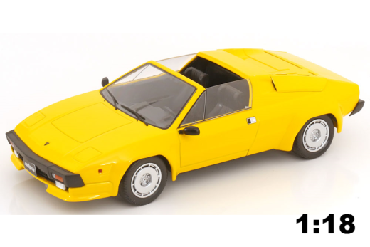 Lamborghini Jalpa 3500 mit abnehmbarem Hardtop 1982 gelb | KK-Scale | 1:18