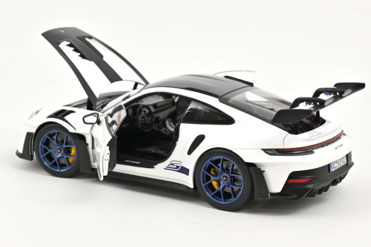 Porsche 911 GT3 RS m/Weissach Pack 2022 Weiß/Indigo-Blau | Norev | 1:18