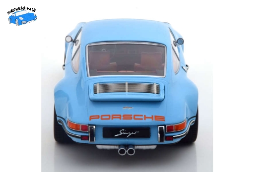 Singer Porsche 911 Coupe hellblau/orange | KK-Scale | 1:18