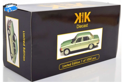 Mercedes 280E W123 1977 hellgrün-metallic KK-Scale 1:18