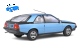 Renault Fuego GTS blau | Solido | 1:18
