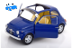 Fiat 500 F Custom 1968 dunkelblau | KK-Scale | 1:12