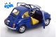 Fiat 500 F Custom 1968 dunkelblau | KK-Scale | 1:12