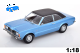 Ford Taunus GT Limousine mit Vinyldach 1971 blaumetallic/mattschwarz | KK-Scale | 1:18